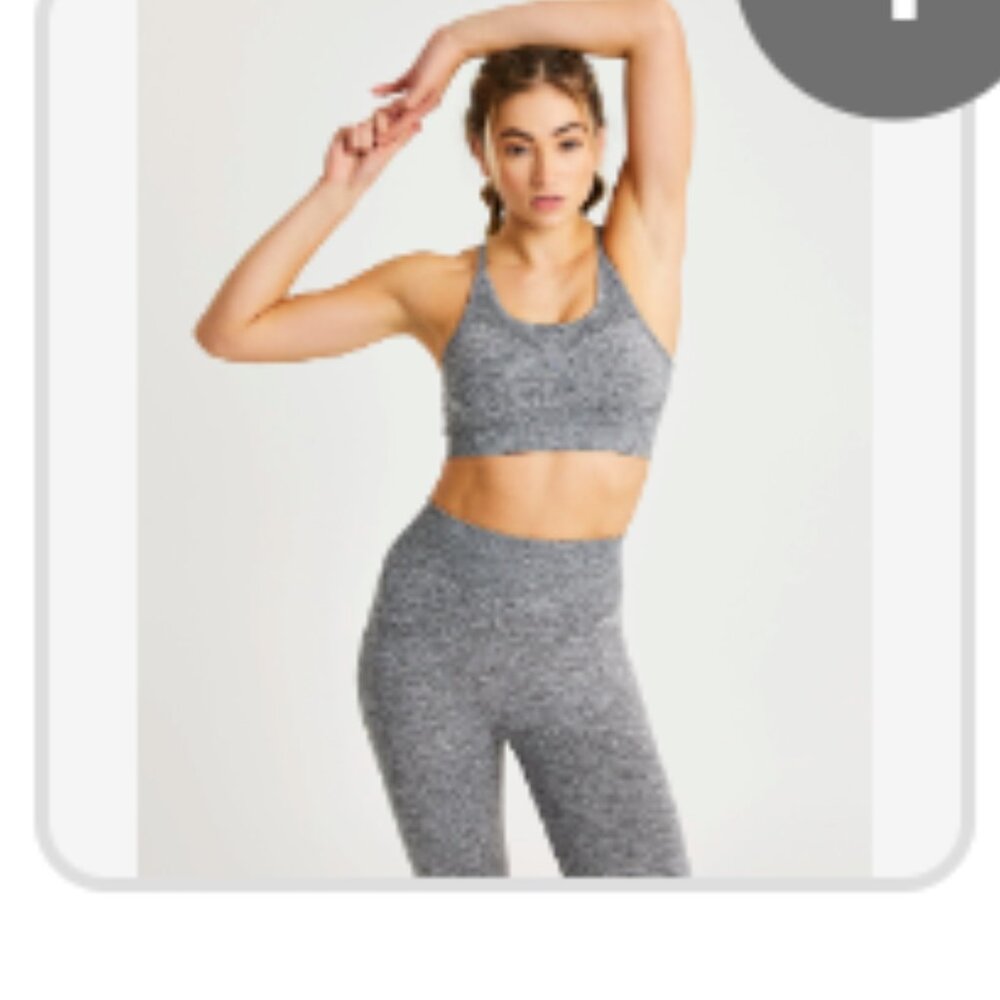 Womens Size S AYBL Motion Seamless Bra - Grey Marl